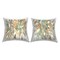 Earthy Rain Cascade 2 PC Outdoor Printed Pillow Set Design by Carol Robinson, 18 x 7 x 18